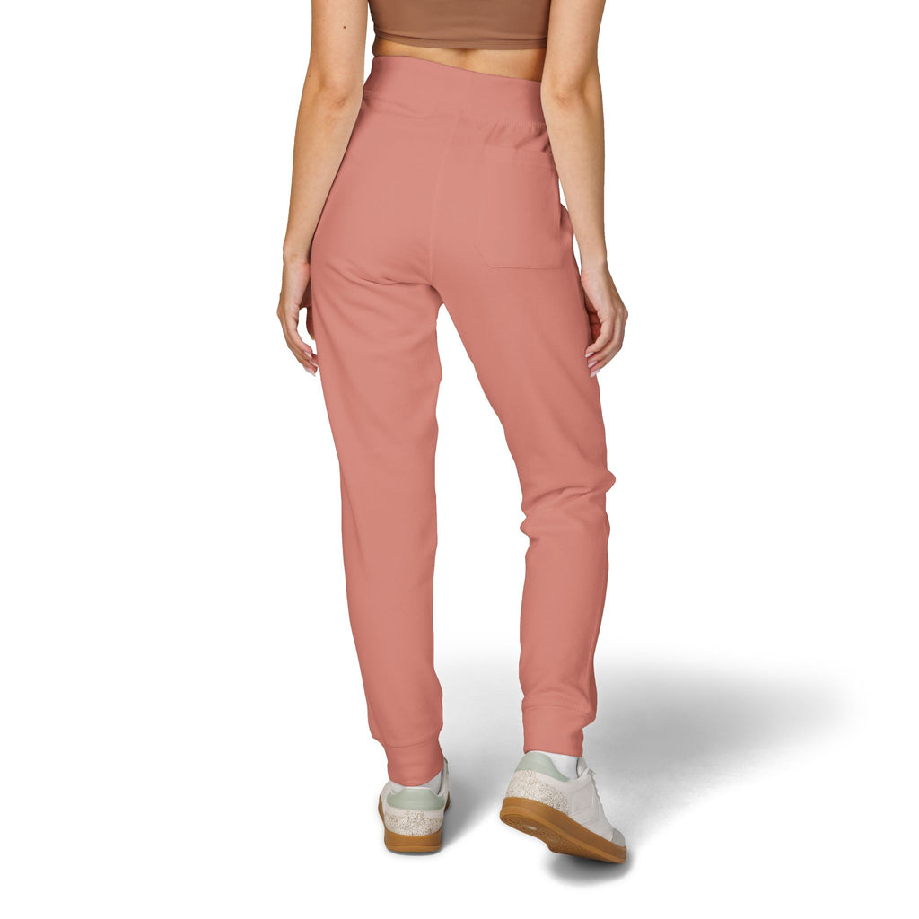Embroidered Leopard Kiss Sweatpants — Women's Cozy Fleece Joggers