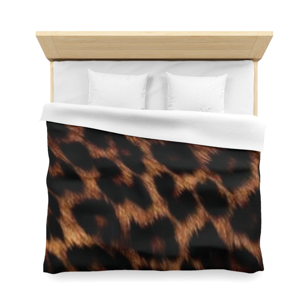Wild Jungle Microfiber Duvet Cover | Animal Print Bedding, Home Decor.