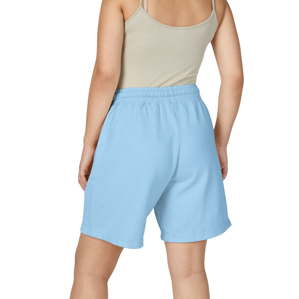 Euphoria Graphic Sweat Shorts — Lightweight Garment-Dyed Fleece