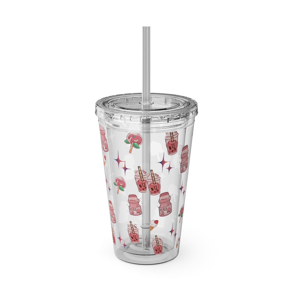 Sunsplash Tumbler, 16oz Clear Drink Cup.