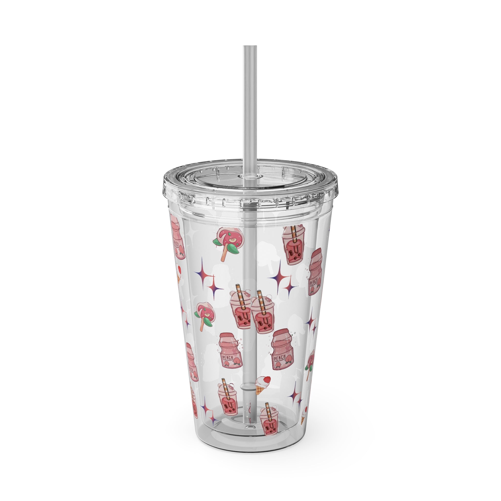 Sunsplash Tumbler, 16oz Clear Drink Cup.