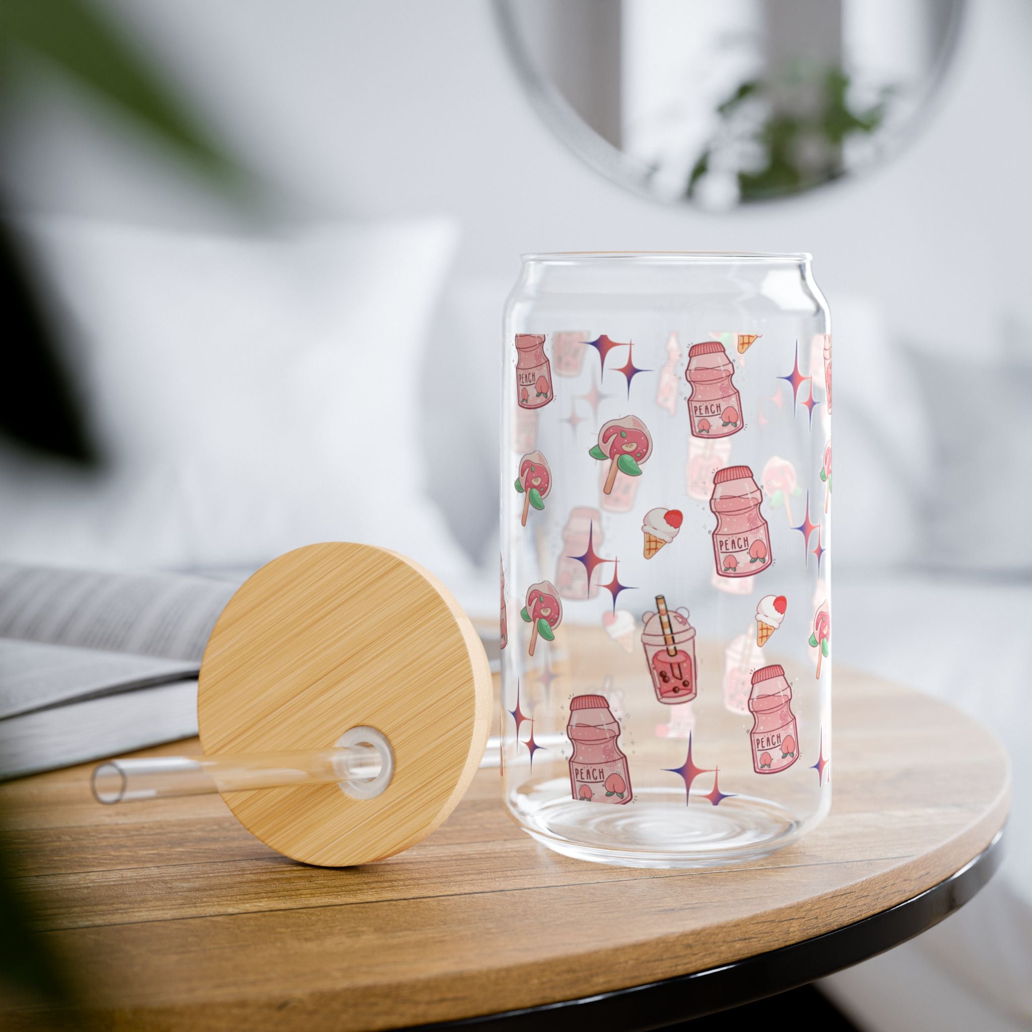 Charming Sipper Glass, 16oz - Cute Drinkware.