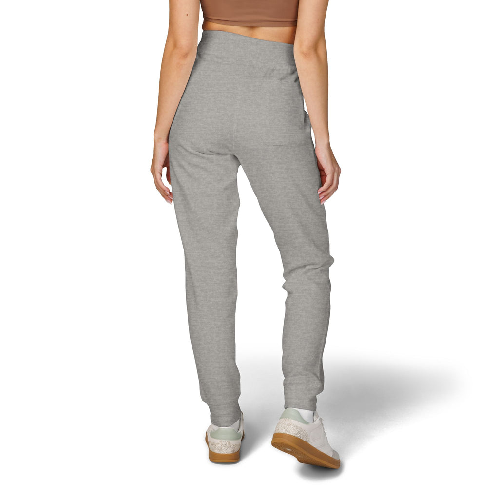 Embroidered Leopard Kiss Sweatpants — Women's Cozy Fleece Joggers