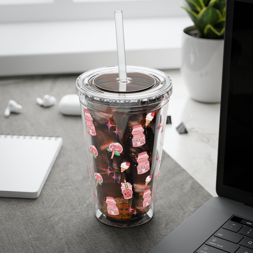 Sunsplash Tumbler, 16oz Clear Drink Cup.