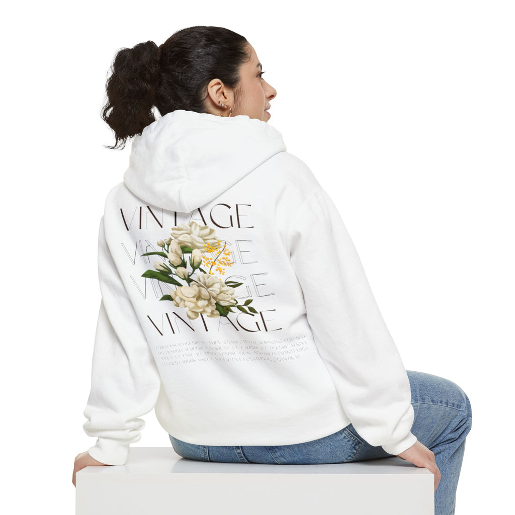 Vintage Floral Unisex Hoodie - Cozy, Trendy Sweatshirt.