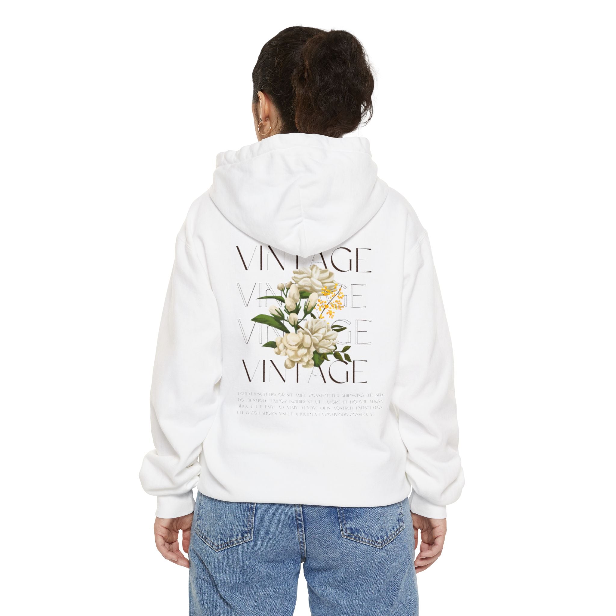 Vintage Floral Unisex Hoodie - Cozy, Trendy Sweatshirt.