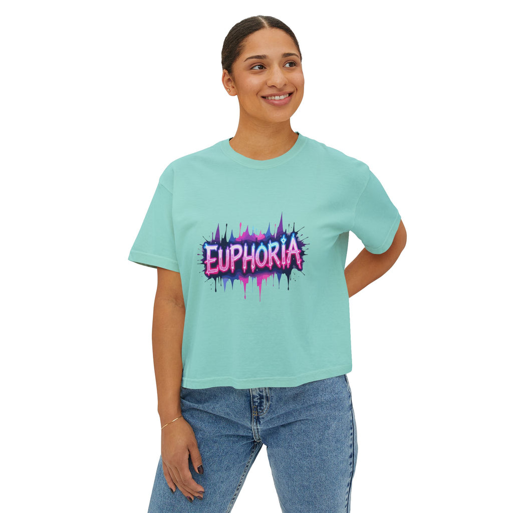 Euphoria Graphic Boxy Tee.