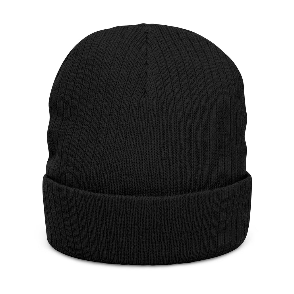 Euphoria Embroidered Ribbed Knit Beanie — Cozy Streetwear Winter Hat