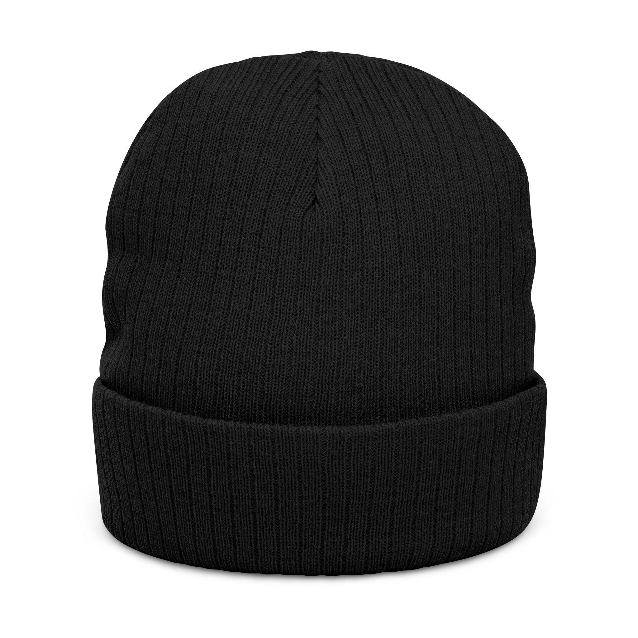 Euphoria Embroidered Ribbed Knit Beanie — Cozy Streetwear Winter Hat