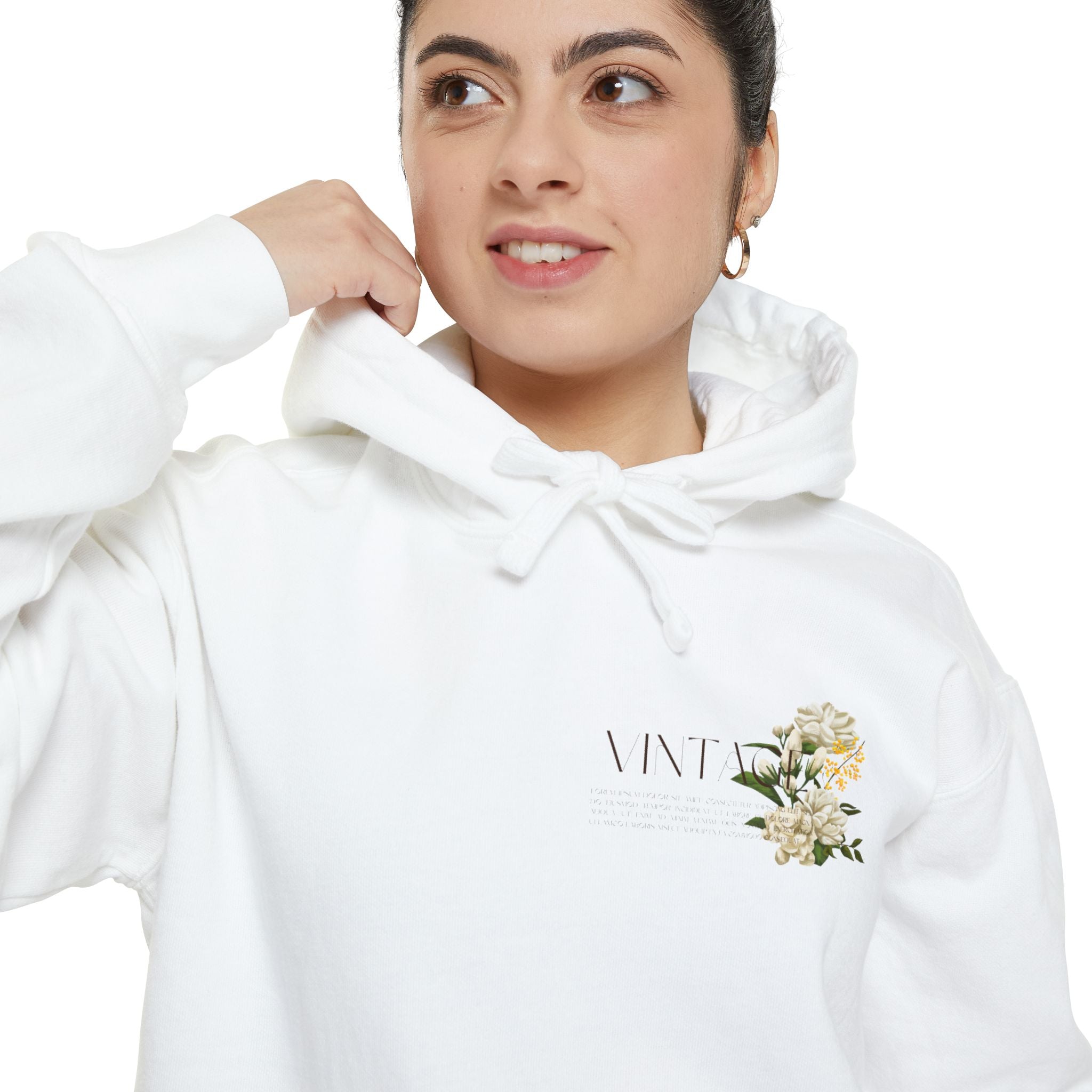 Vintage Floral Unisex Hoodie - Cozy, Trendy Sweatshirt.