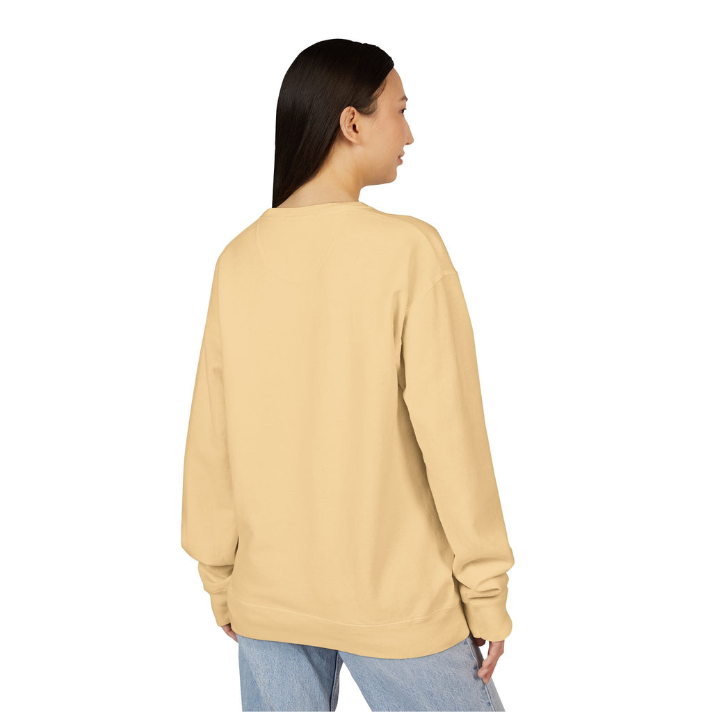 Hustle Less More Coffee Crewneck Sweatshirt — "take a sip" Graphic