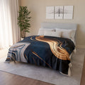 Elegant Abstract Soft Blanket, Cozy Throw.