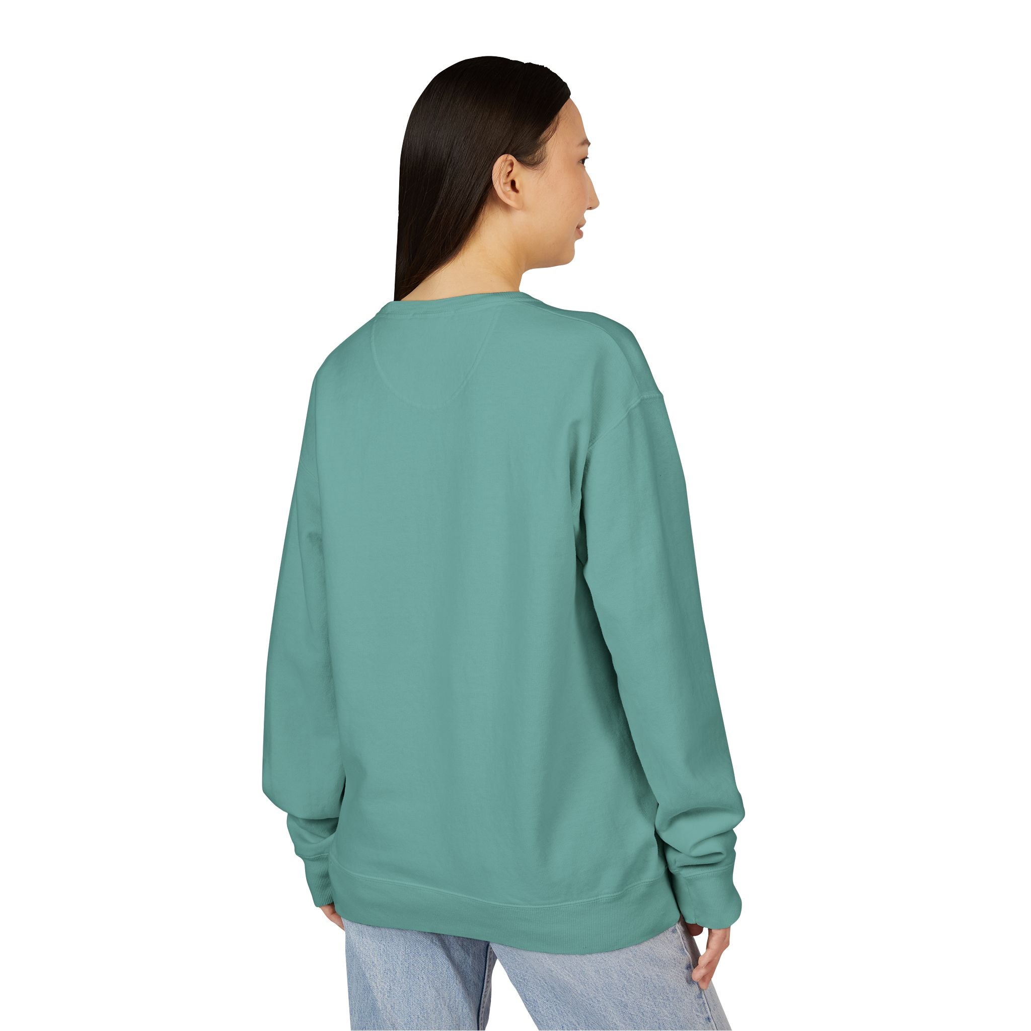 Hustle Less More Coffee Crewneck Sweatshirt — "take a sip" Graphic