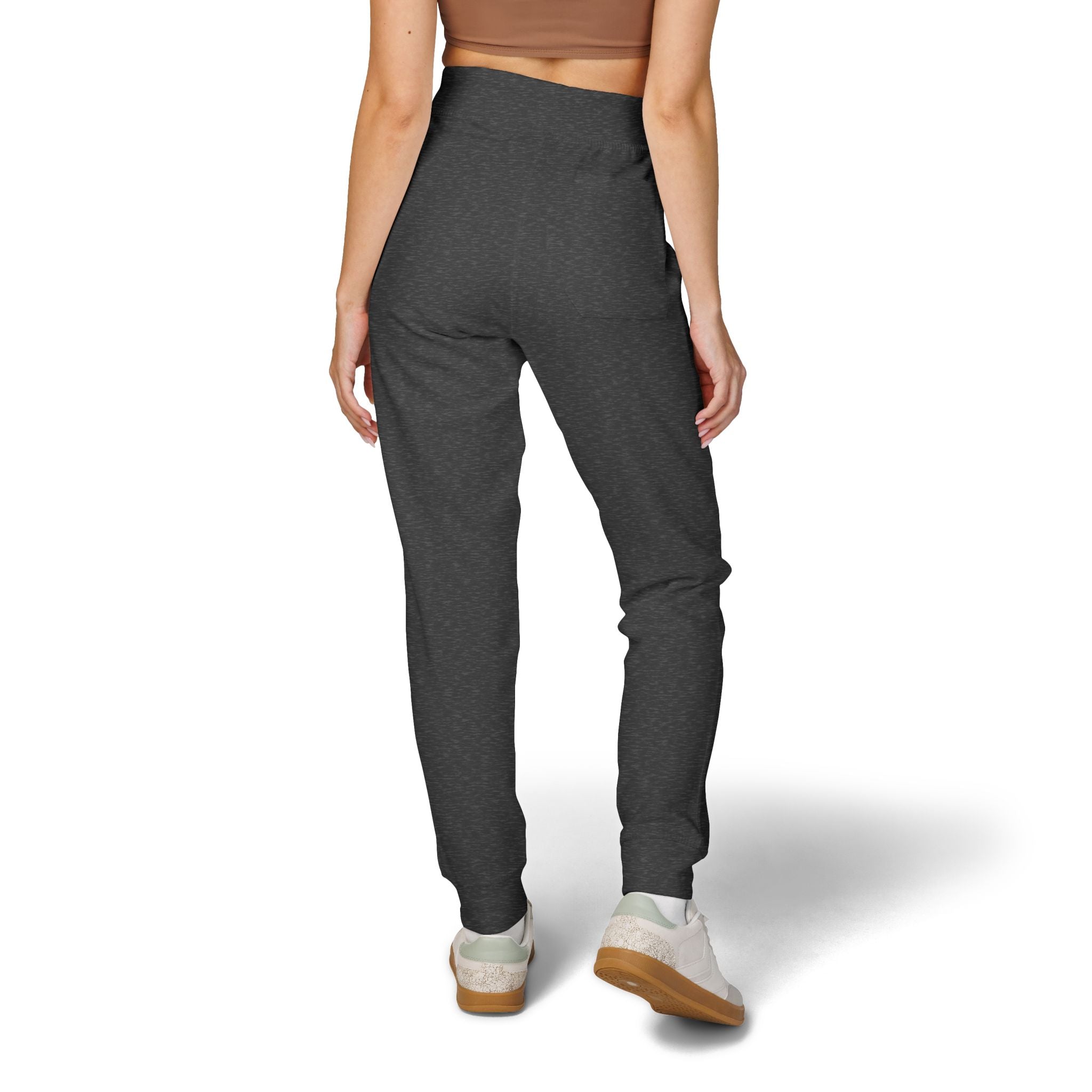 Embroidered Leopard Kiss Sweatpants — Women's Cozy Fleece Joggers