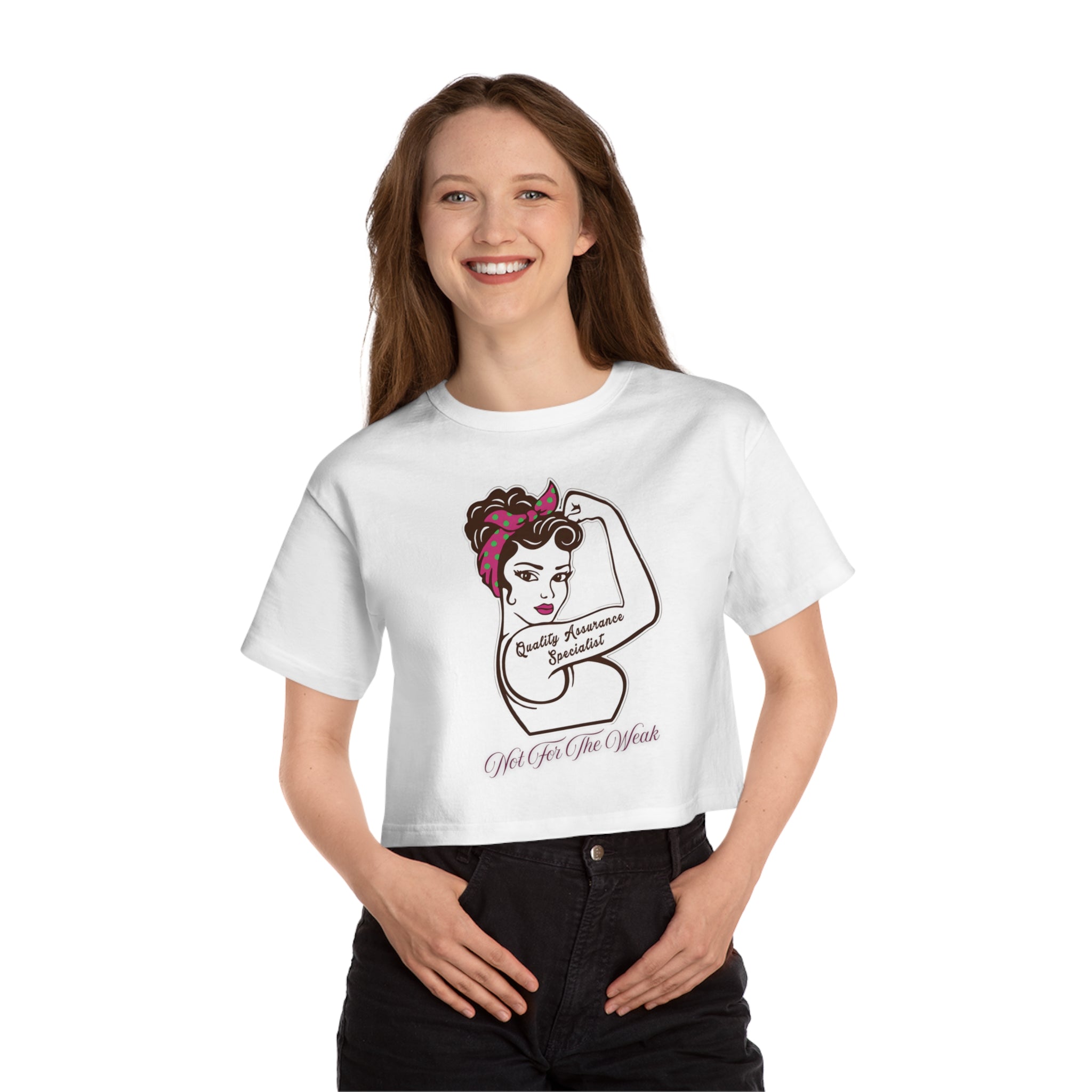 Empowerment Cropped T-Shirt for Strong Women, Feminist Style.
