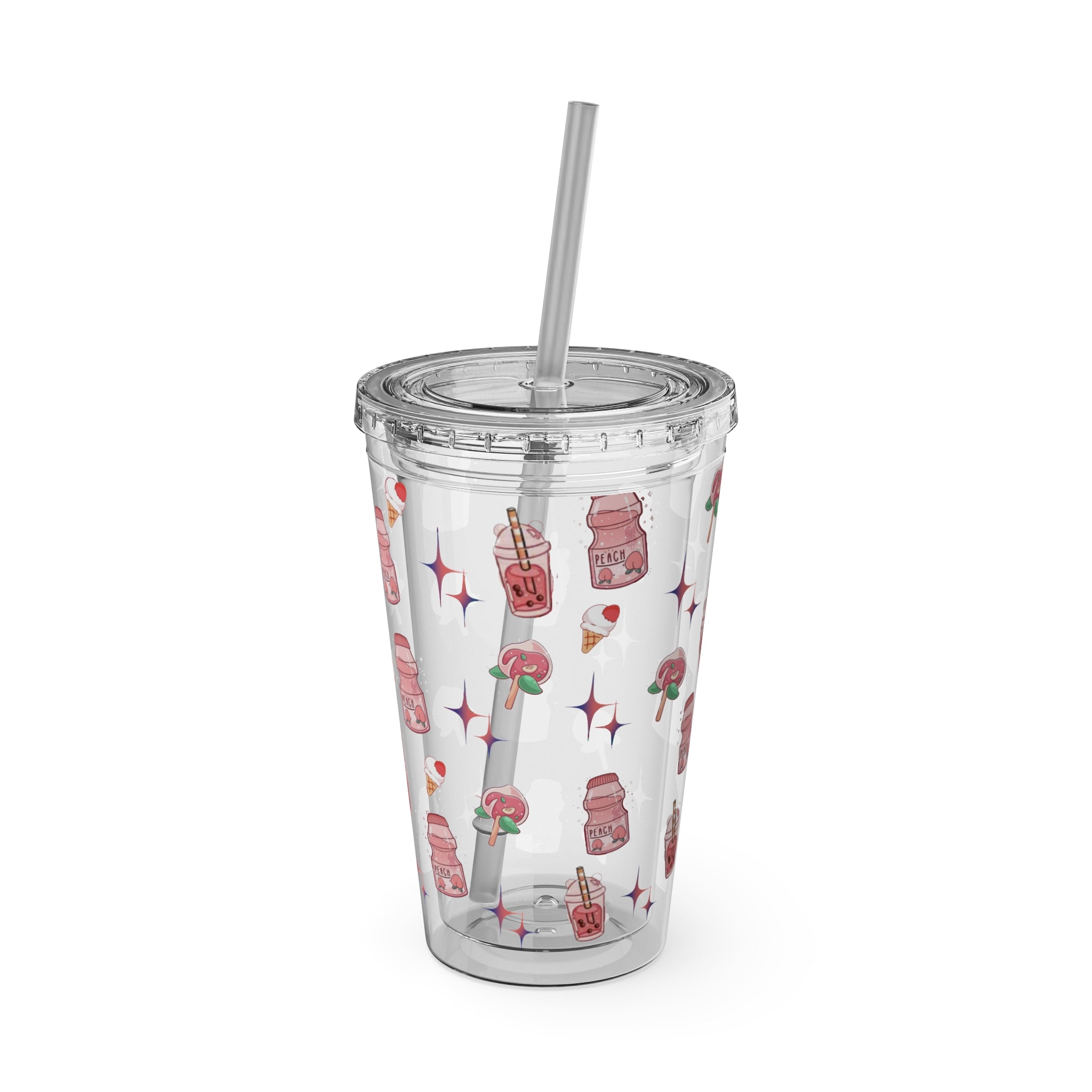 Sunsplash Tumbler, 16oz Clear Drink Cup.