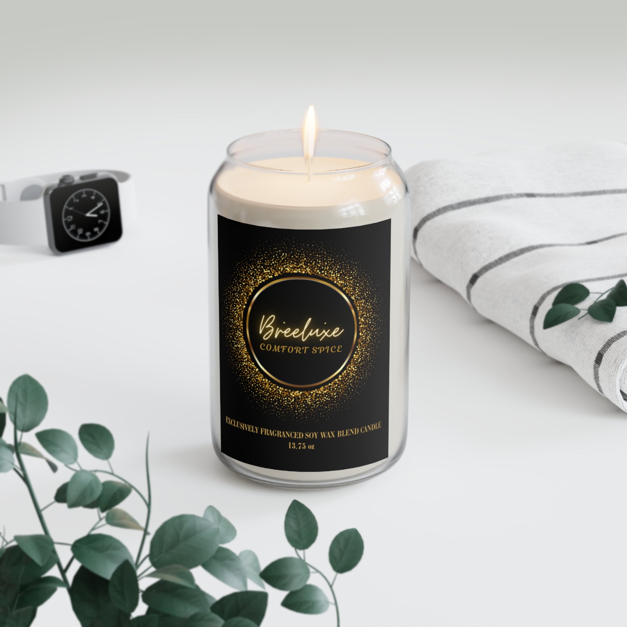 Comfort Spice Scented Soy Candle, Aromatherapy Candle, Cozy Home Decor.