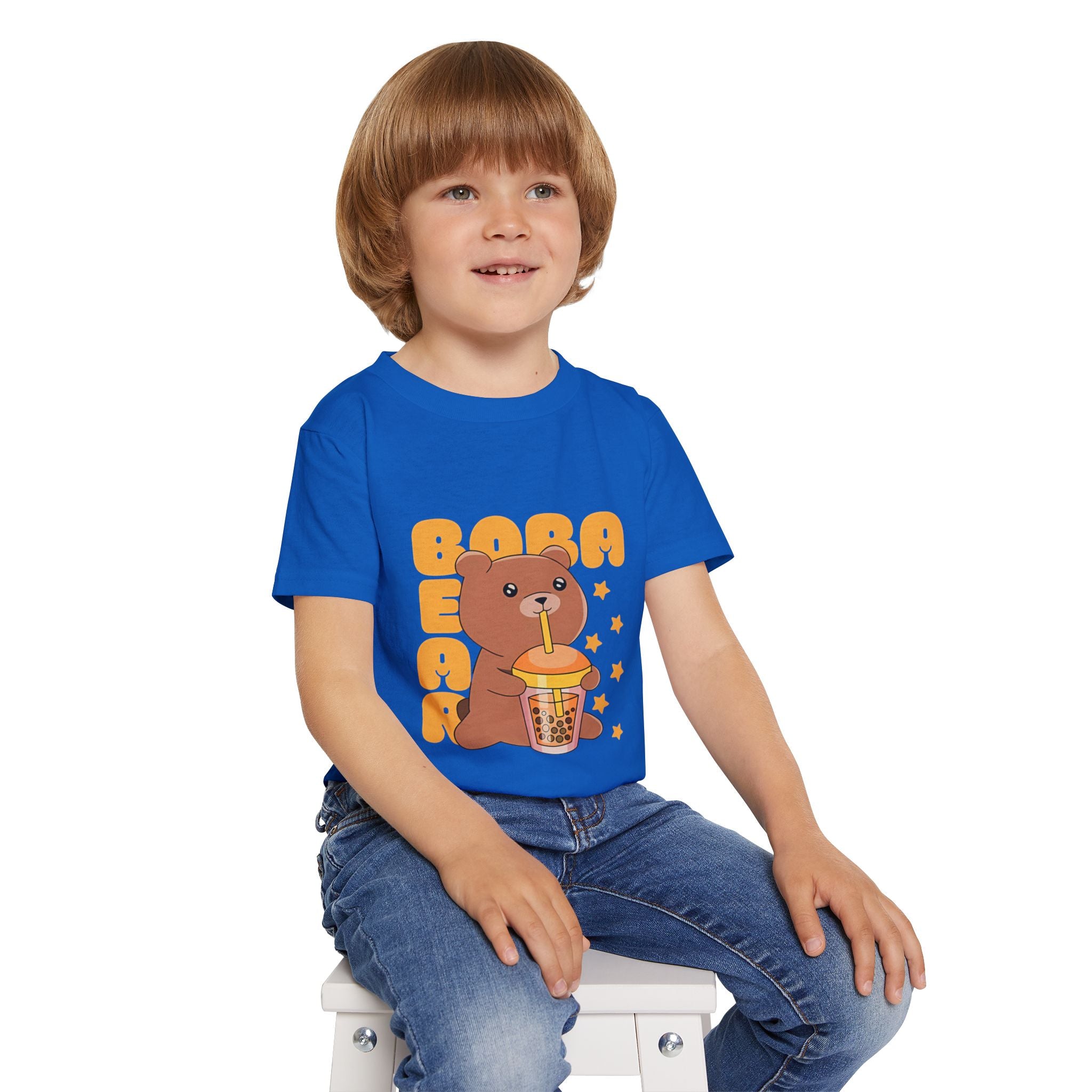 Cute Boba Bear Toddler T-Shirt, Fun Gift for Kids.