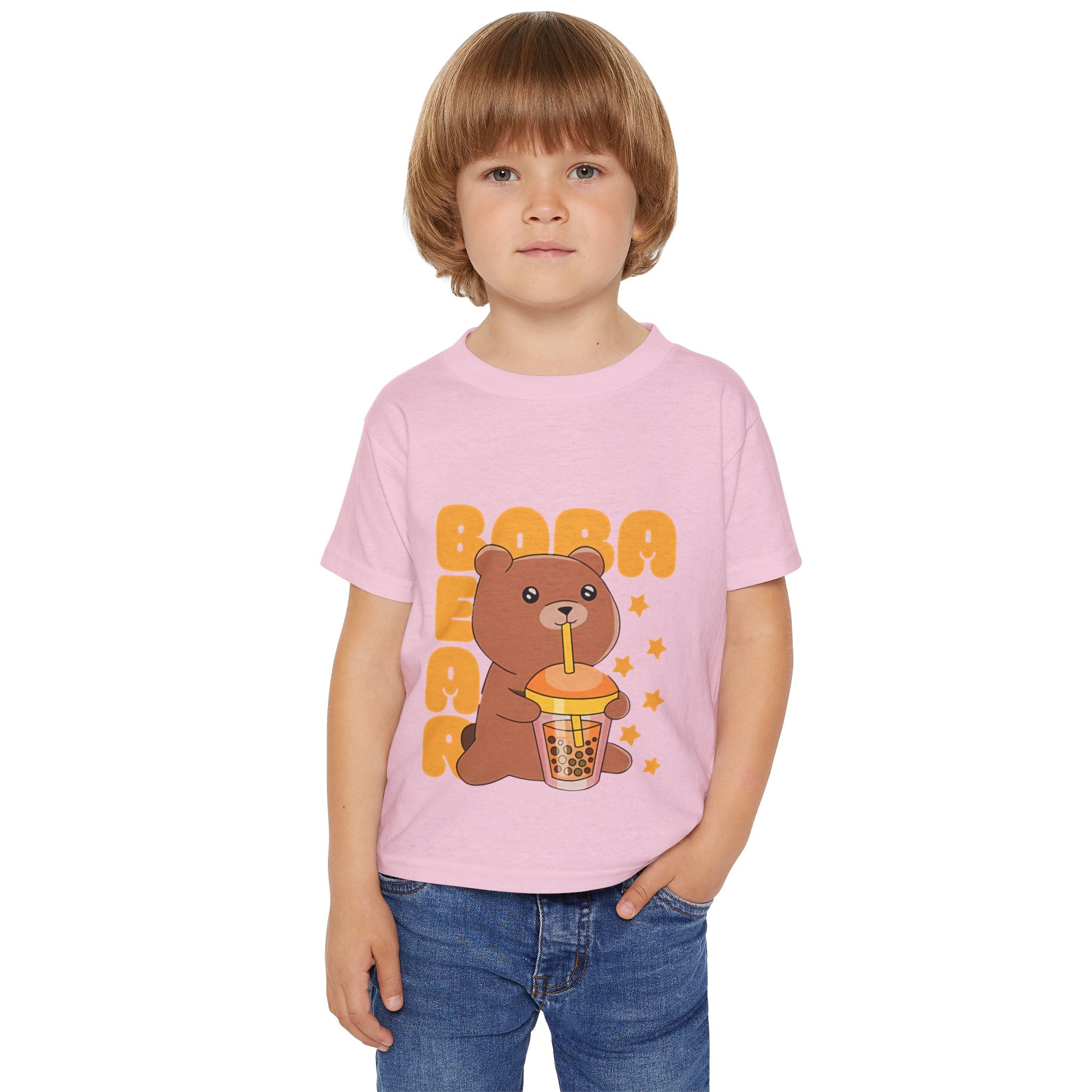 Cute Boba Bear Toddler T-Shirt, Fun Gift for Kids.