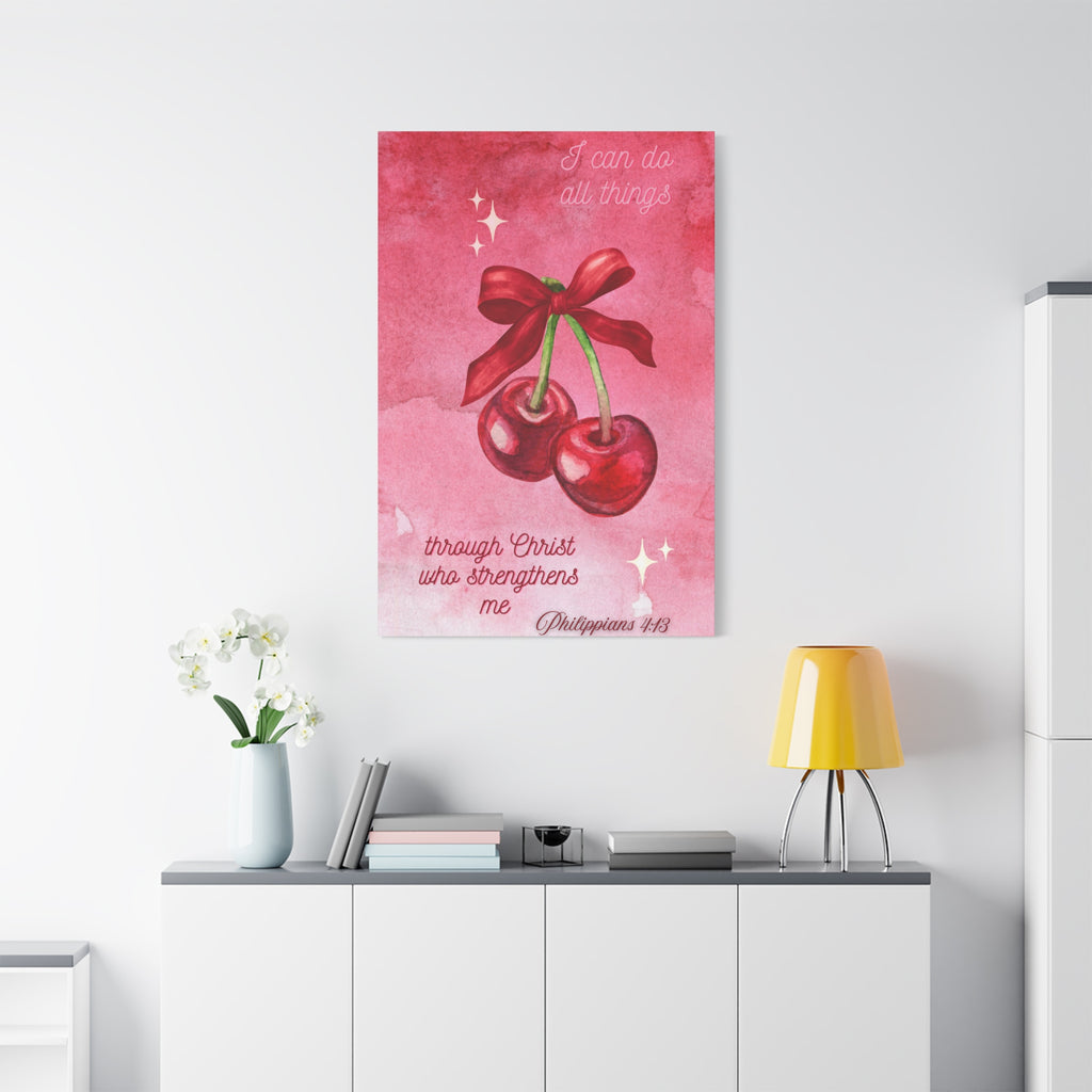 Inspirational Wall Art Canvas, Motivational Decor, Bible Verse Art