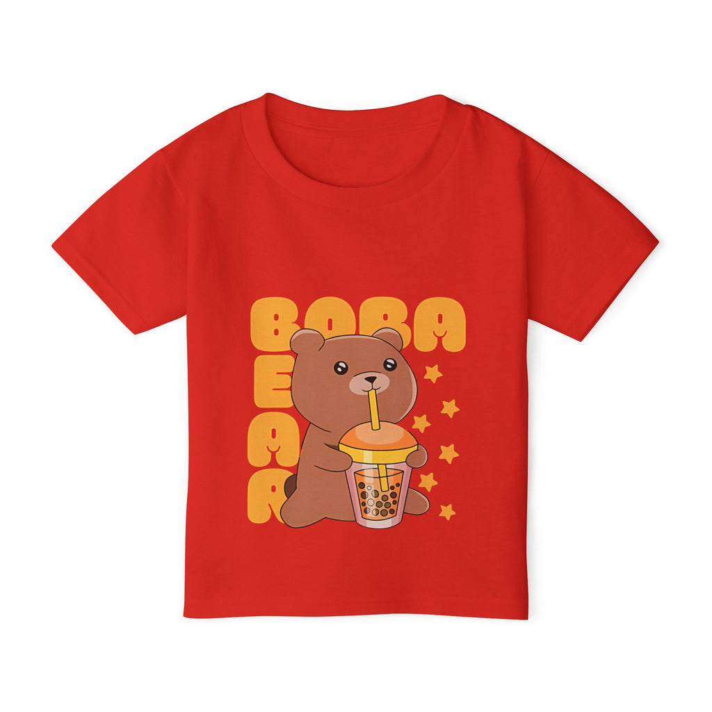 Cute Boba Bear Toddler T-Shirt, Fun Gift for Kids.