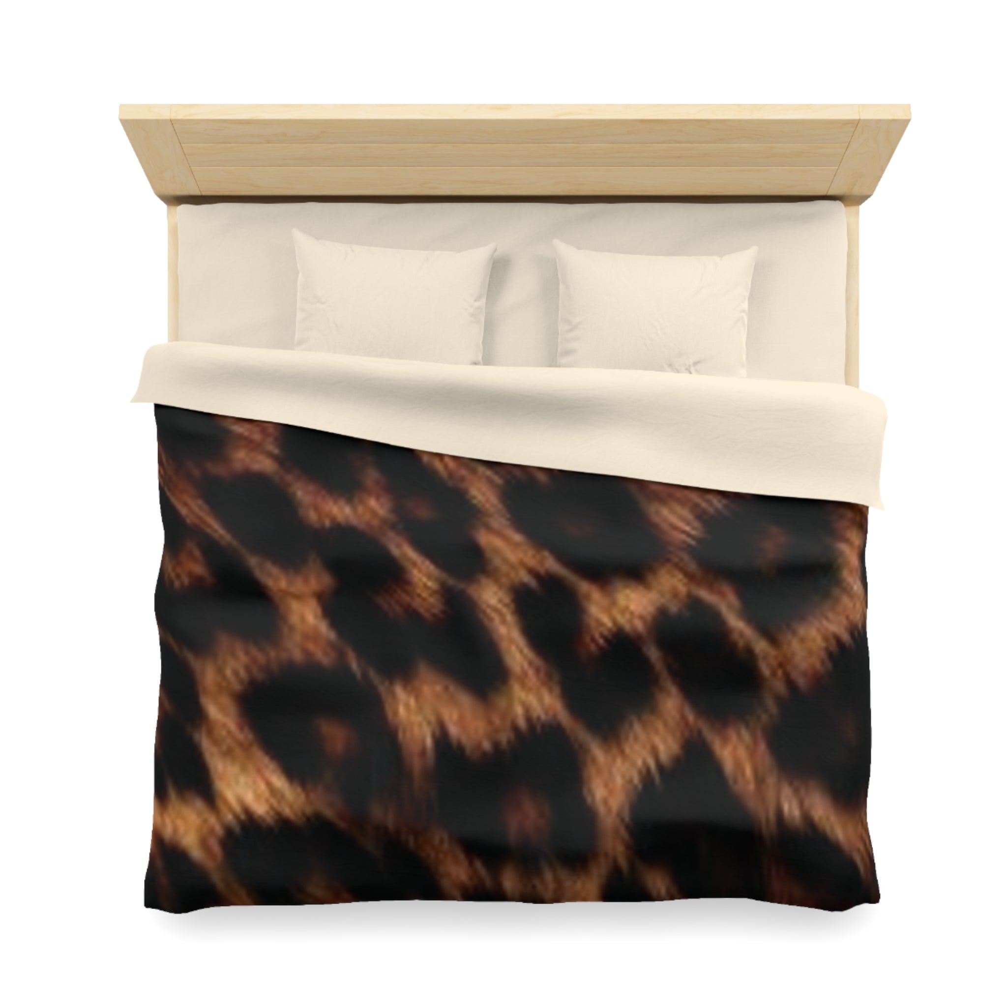 Wild Jungle Microfiber Duvet Cover | Animal Print Bedding, Home Decor.