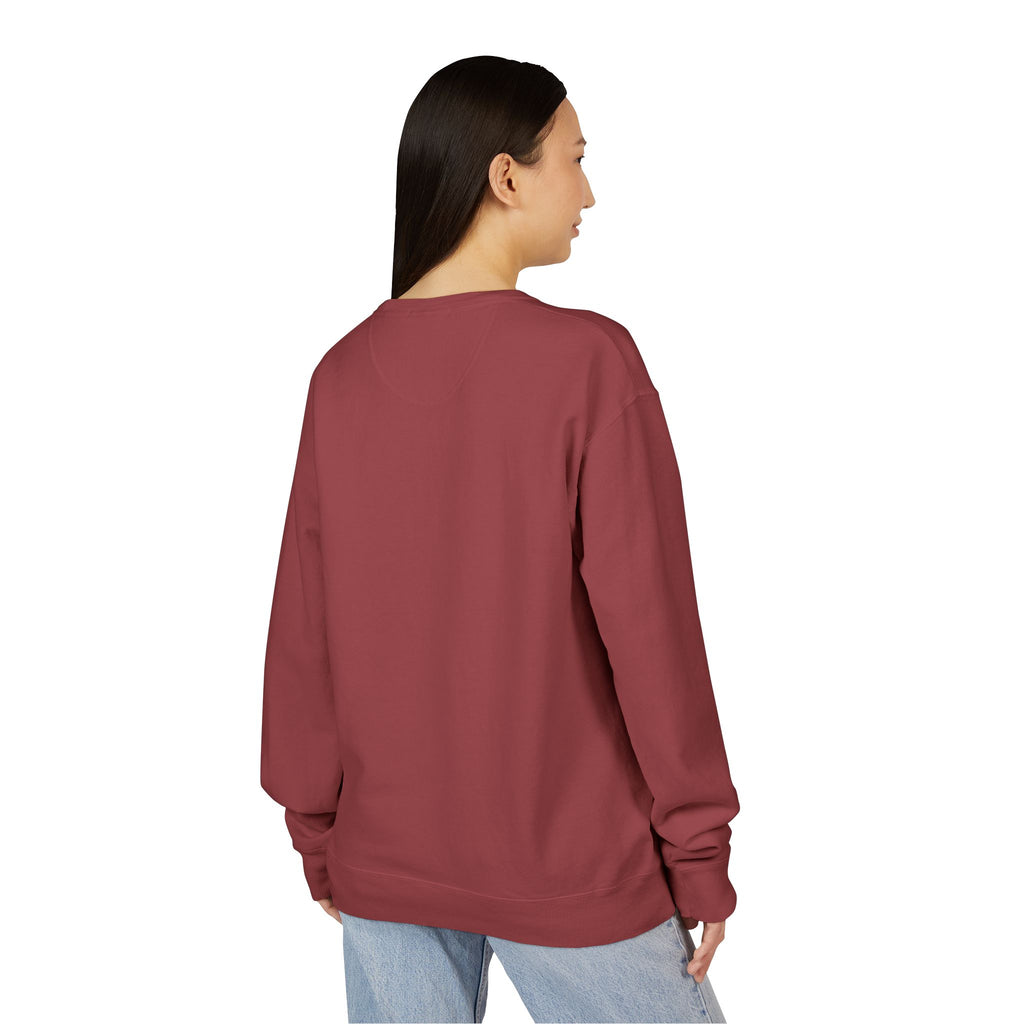 Hustle Less More Coffee Crewneck Sweatshirt — "take a sip" Graphic