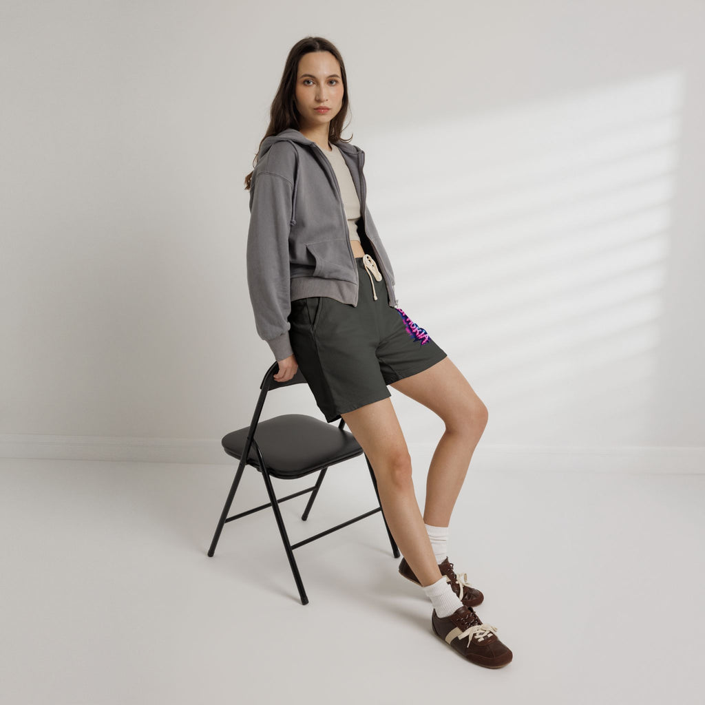 Euphoria Graphic Sweat Shorts — Lightweight Garment-Dyed Fleece