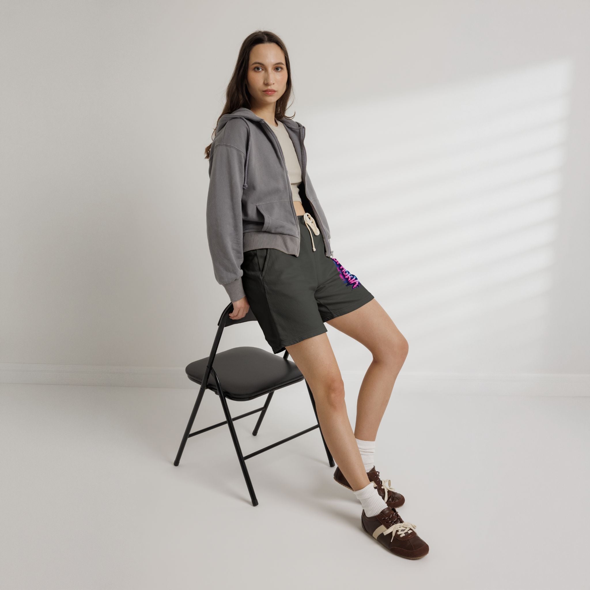 Euphoria Graphic Sweat Shorts — Lightweight Garment-Dyed Fleece