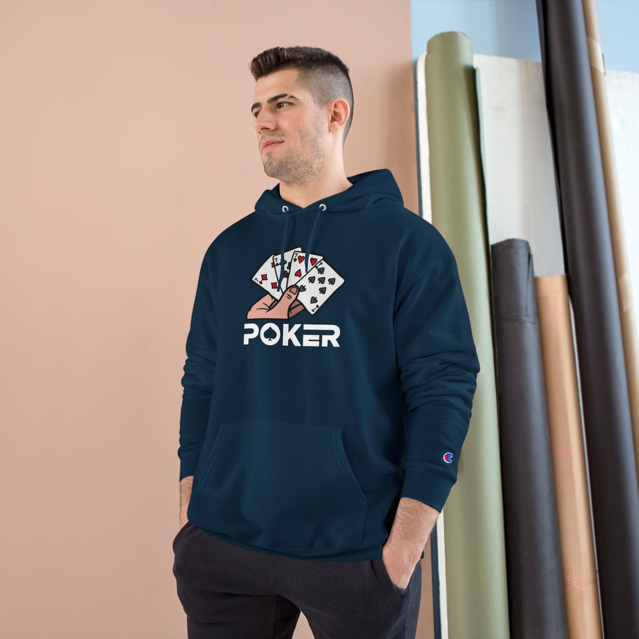 Stylish Poker Champion Hoodie, Gamer Apparel.