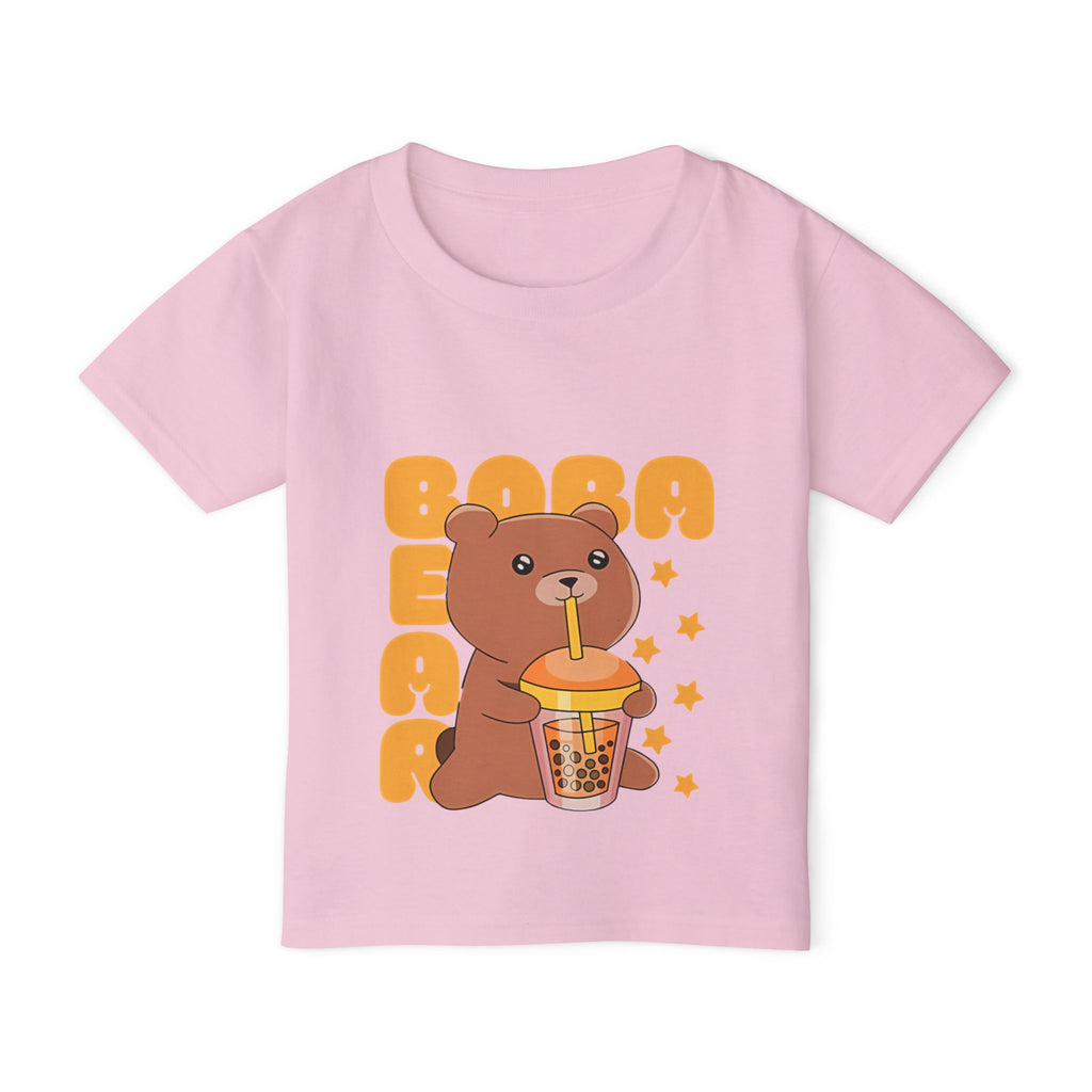 Cute Boba Bear Toddler T-Shirt, Fun Gift for Kids.