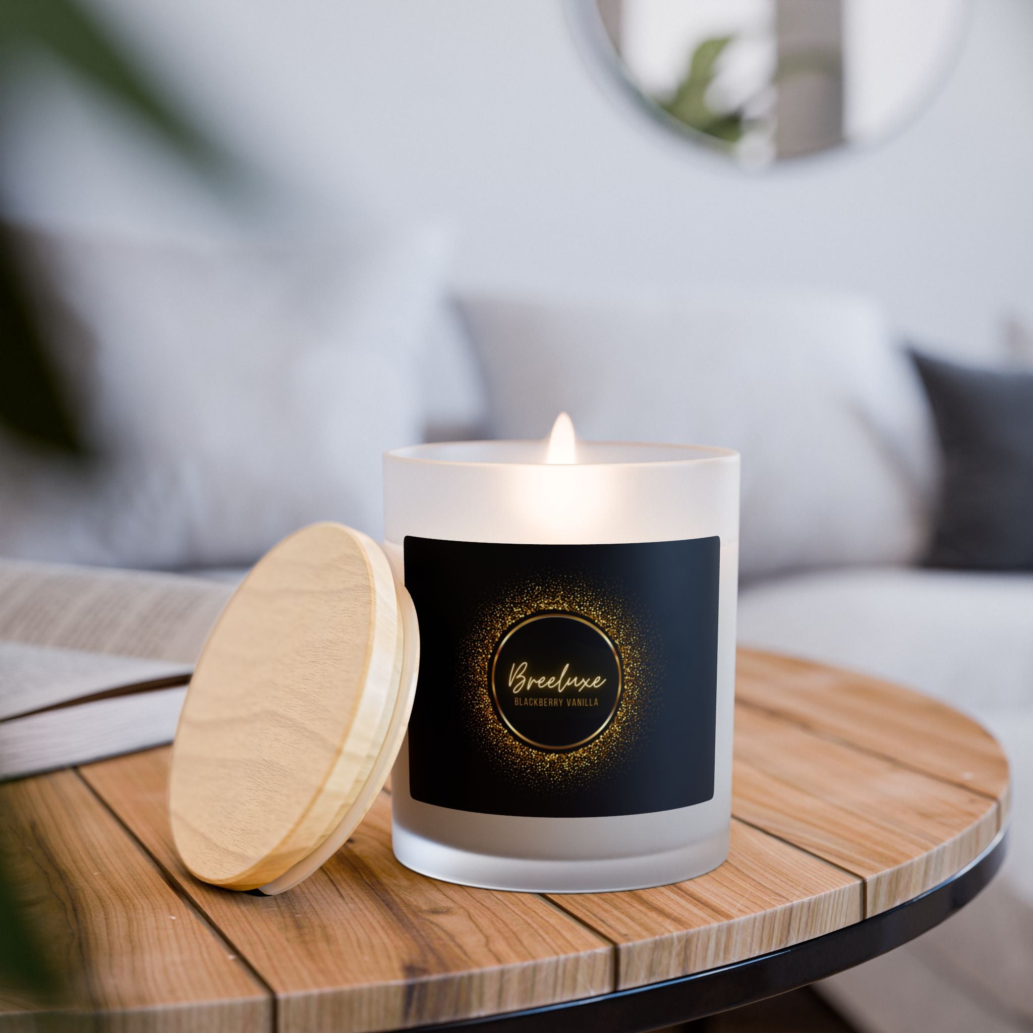 A Blackberry Vanllia Candle 11oz Soy Scented