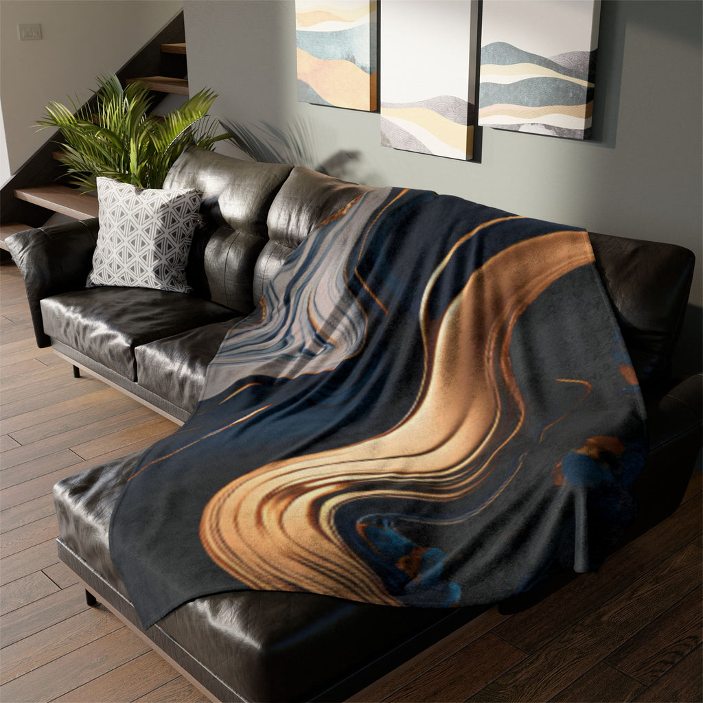 Elegant Abstract Soft Blanket, Cozy Throw.