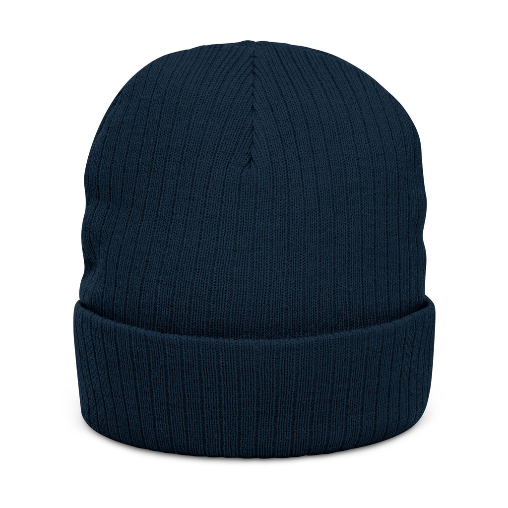 Euphoria Embroidered Ribbed Knit Beanie — Cozy Streetwear Winter Hat