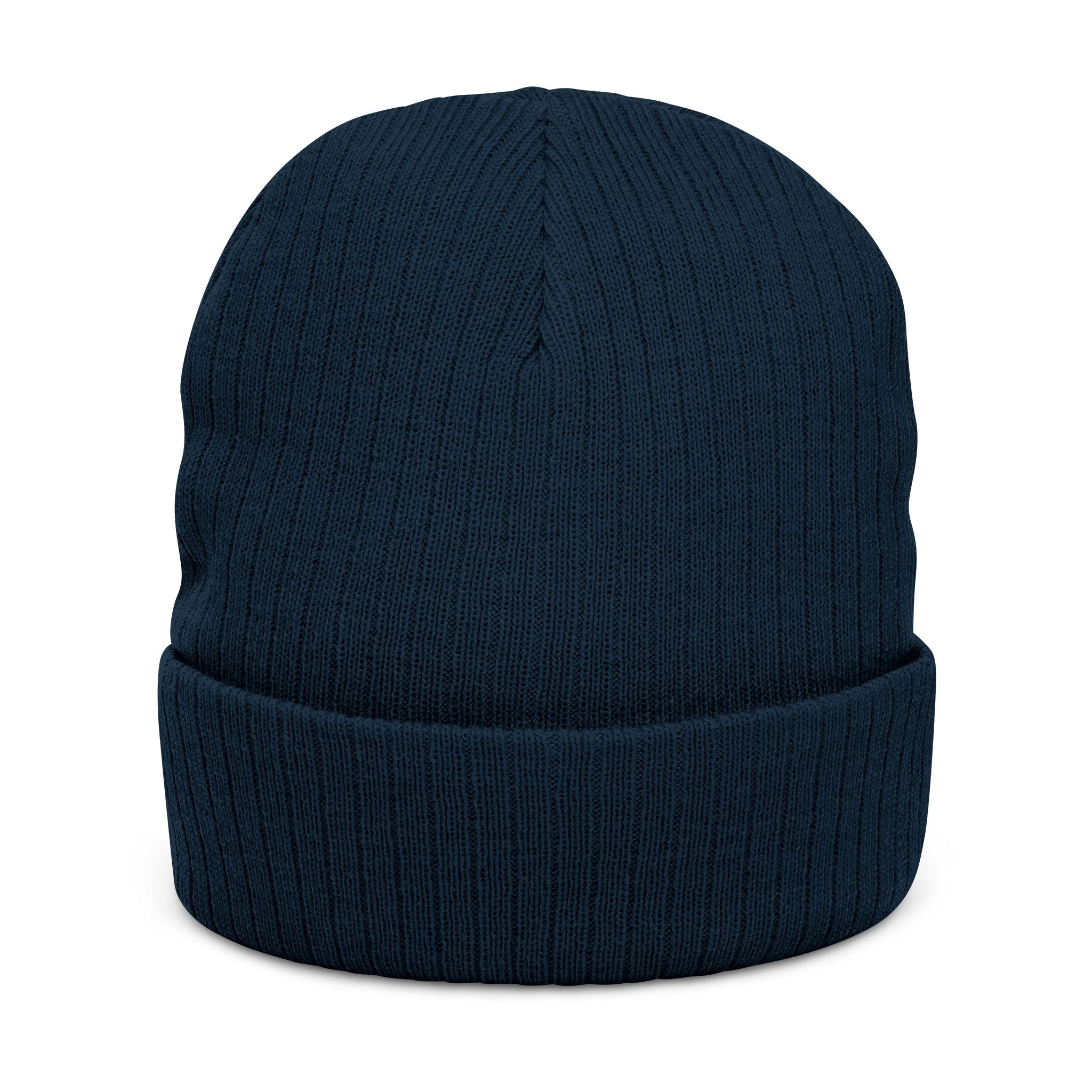 Euphoria Embroidered Ribbed Knit Beanie — Cozy Streetwear Winter Hat