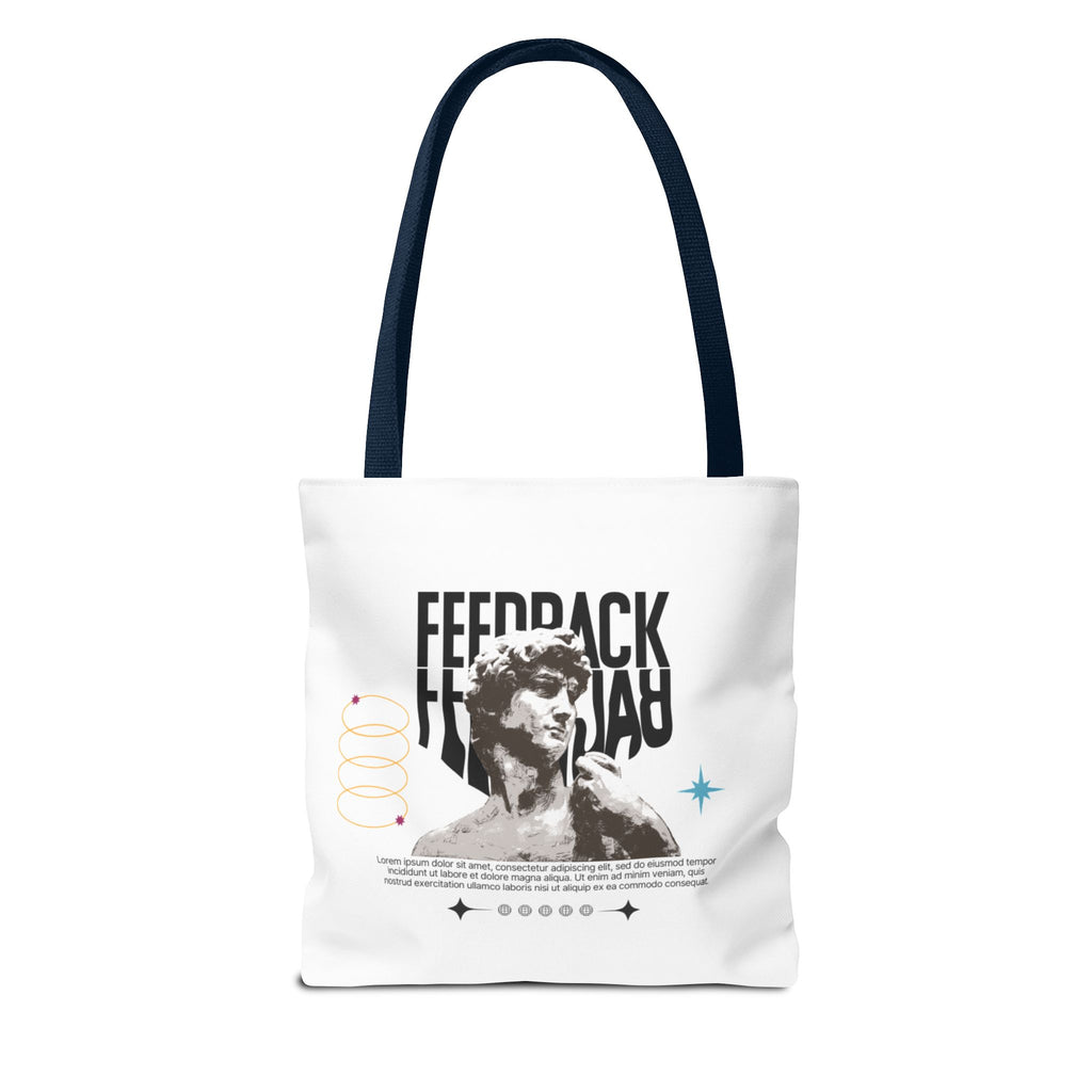 Feedback Art Tote Bag, Stylish Gym Tote