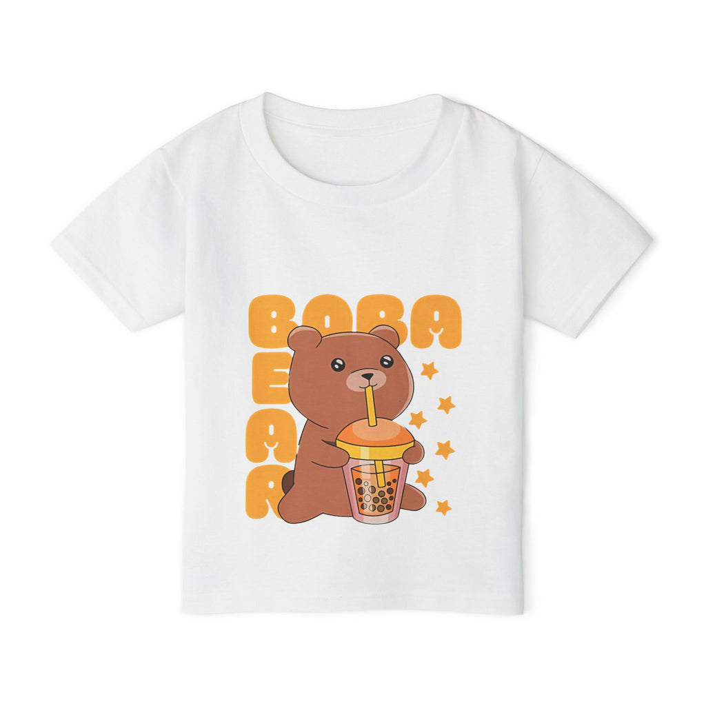Cute Boba Bear Toddler T-Shirt, Fun Gift for Kids.