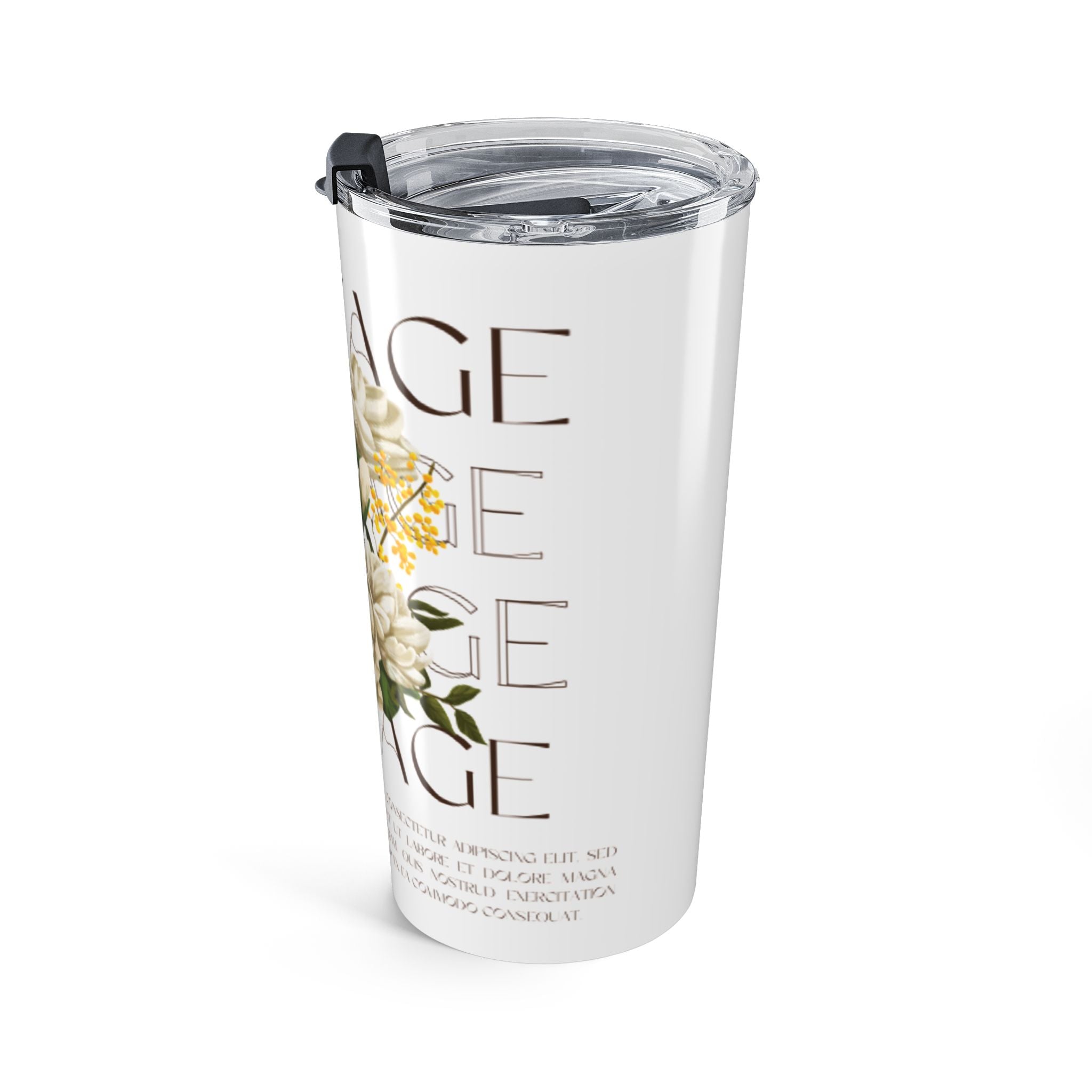 Vintage Floral 20oz Tumbler - Perfect Gift for Tea Lovers and Traveling