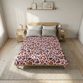 Pink Leopard Woven Coverlet