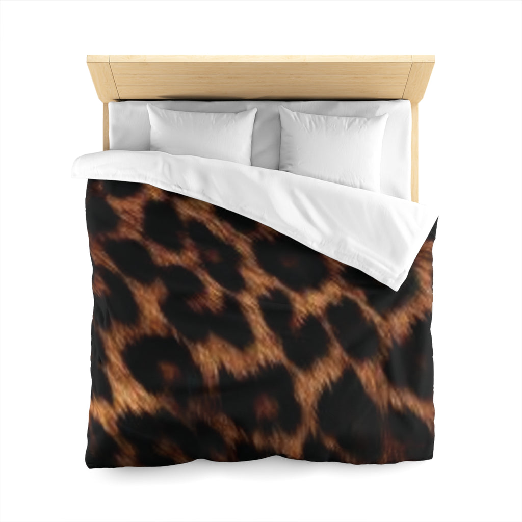 Wild Jungle Microfiber Duvet Cover | Animal Print Bedding, Home Decor.