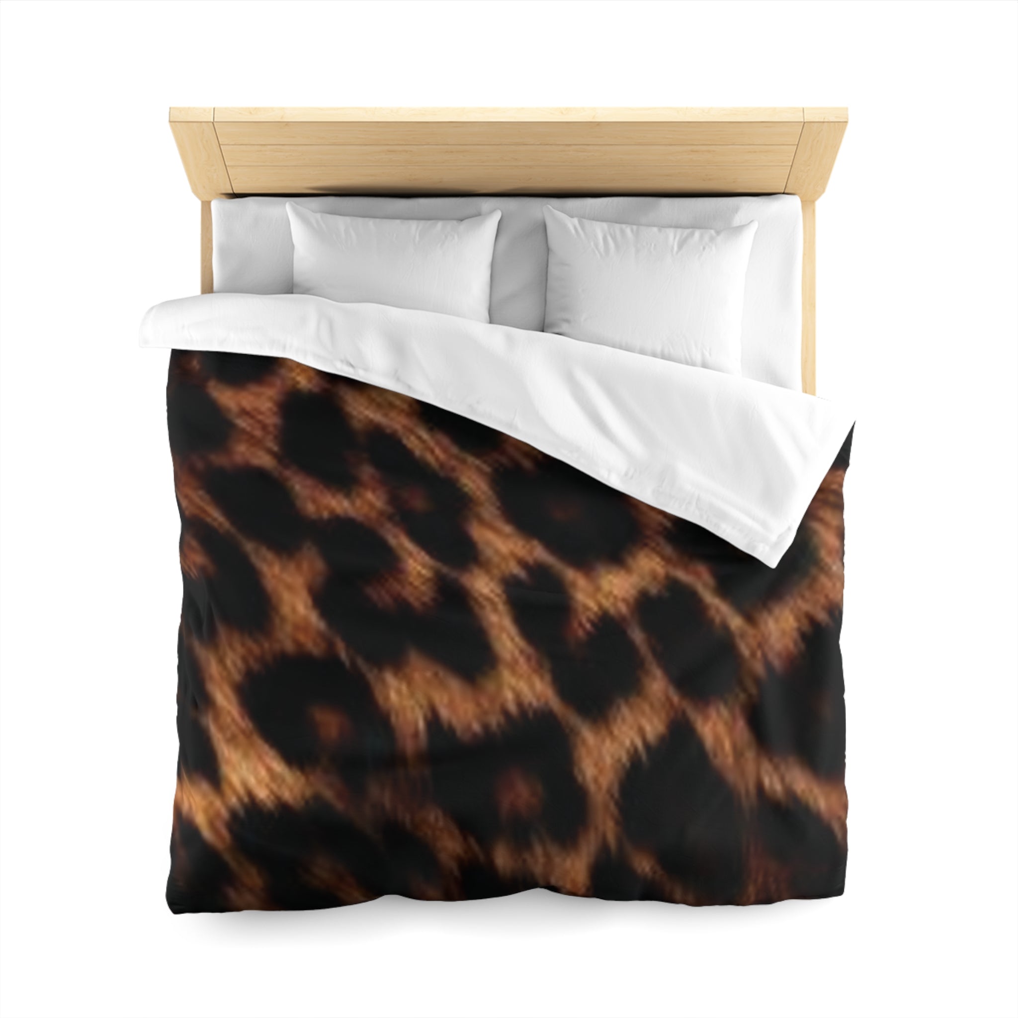 Wild Jungle Microfiber Duvet Cover | Animal Print Bedding, Home Decor.
