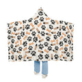 Paw Print Hooded Blanket.