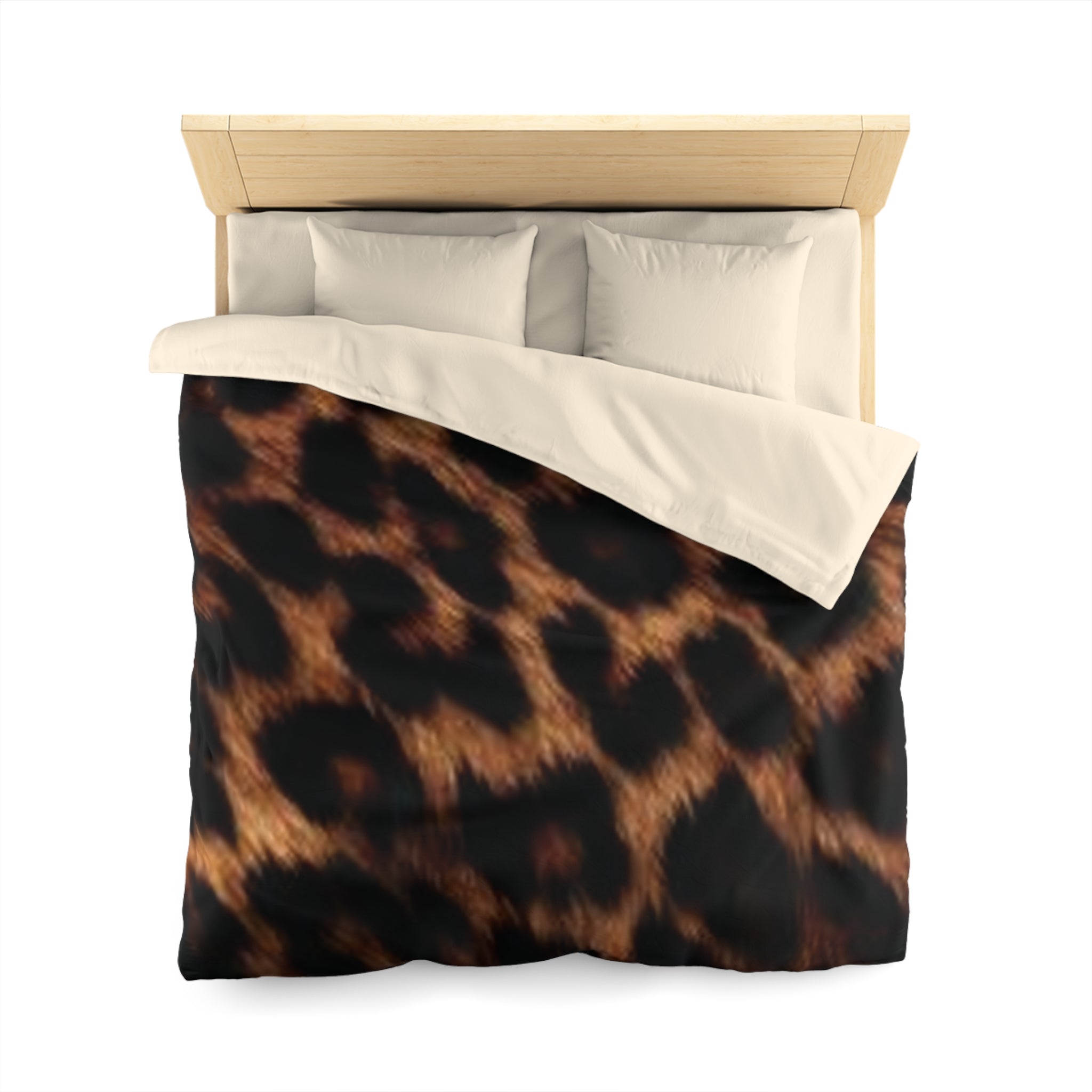 Wild Jungle Microfiber Duvet Cover | Animal Print Bedding, Home Decor.