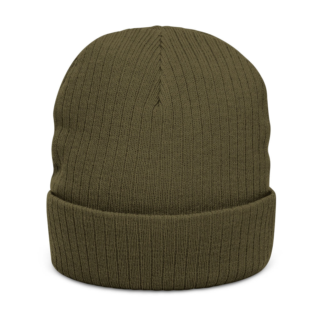 Euphoria Embroidered Ribbed Knit Beanie — Cozy Streetwear Winter Hat