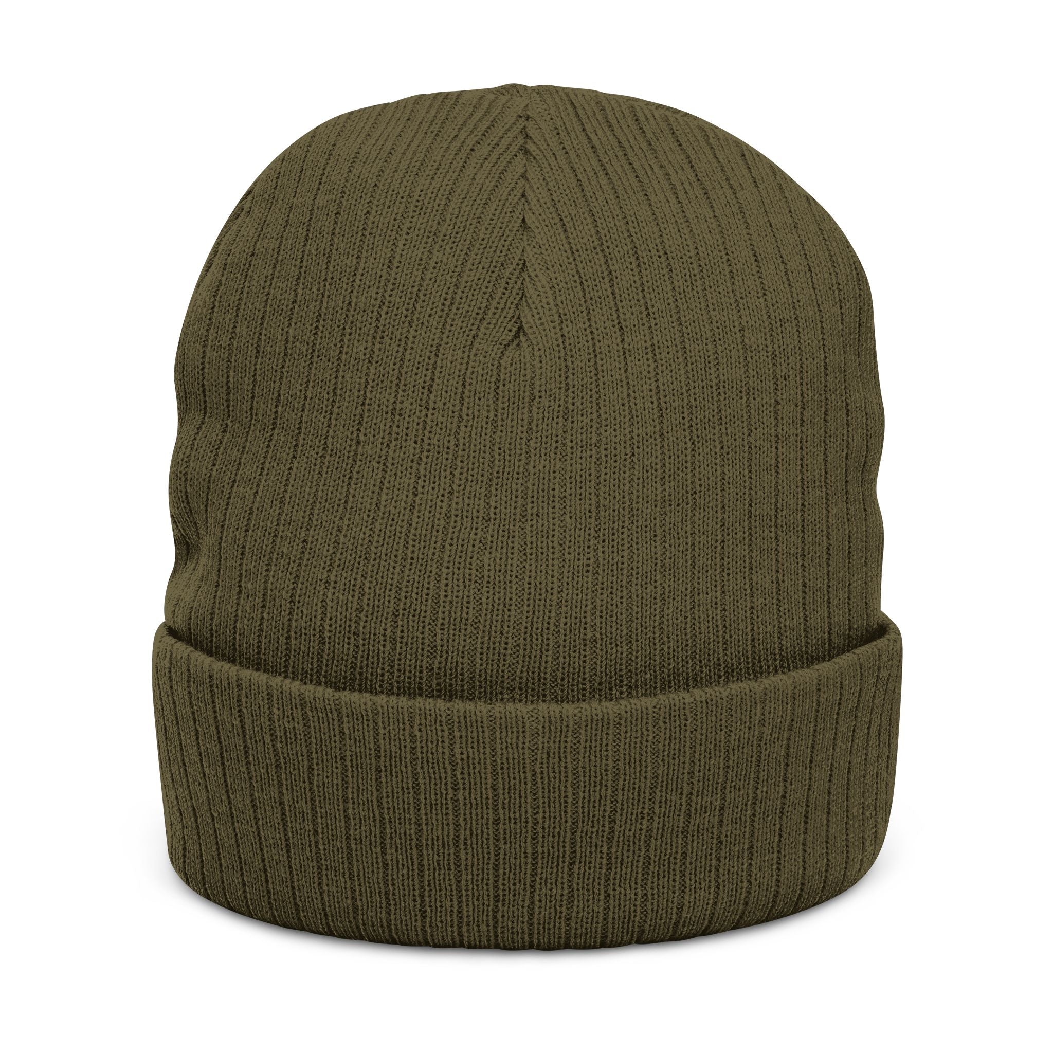 Euphoria Embroidered Ribbed Knit Beanie — Cozy Streetwear Winter Hat