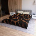 Wild Jungle Microfiber Duvet Cover | Animal Print Bedding, Home Decor.