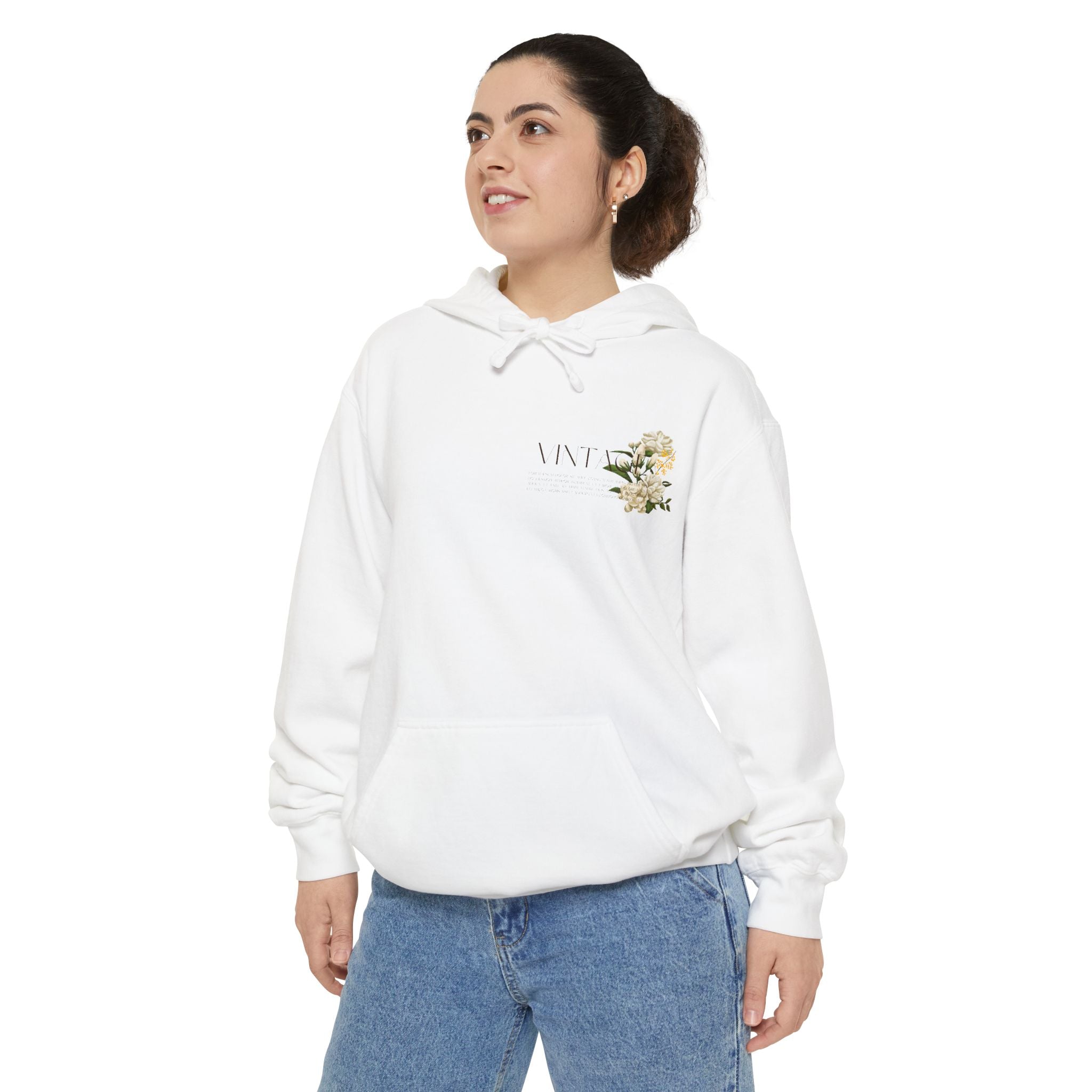 Vintage Floral Unisex Hoodie - Cozy, Trendy Sweatshirt.