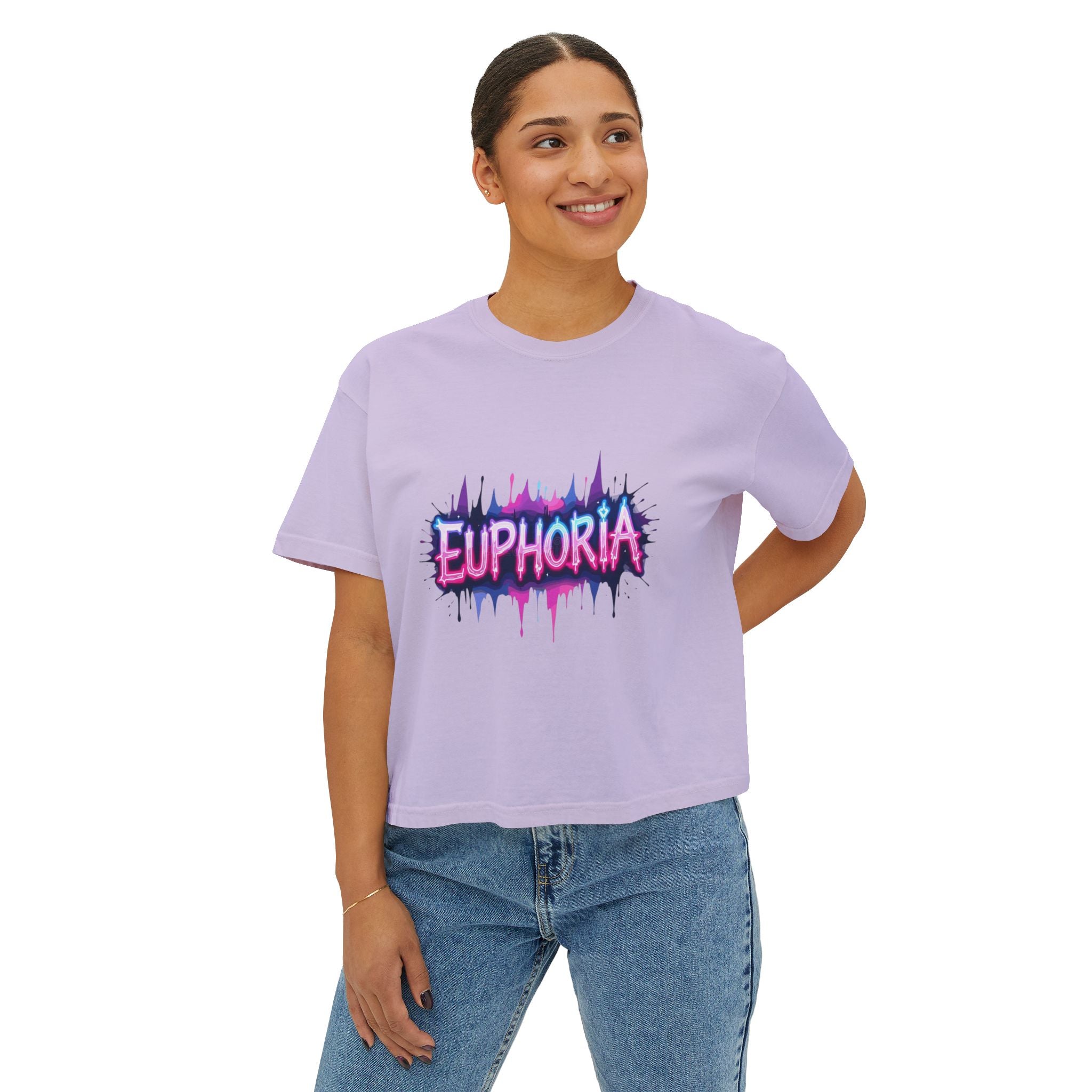 Euphoria Graphic Boxy Tee.