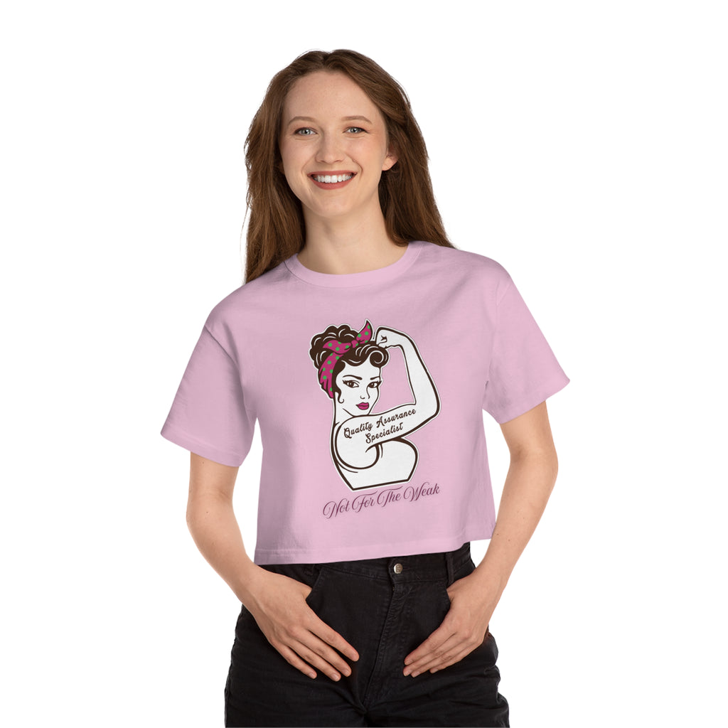 Empowerment Cropped T-Shirt for Strong Women, Feminist Style.