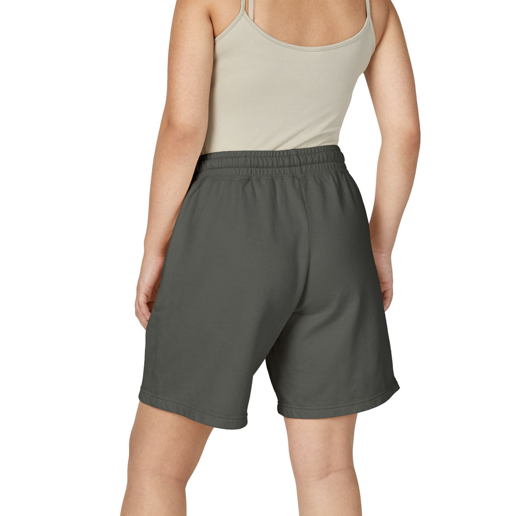 Euphoria Graphic Sweat Shorts — Lightweight Garment-Dyed Fleece